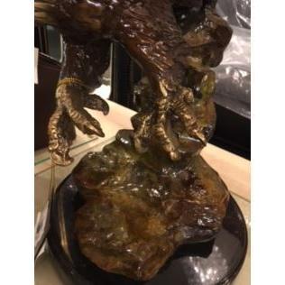 迫力満点！アンティーク調イーグルのブロンズ像イーグルの置物鷹の置物