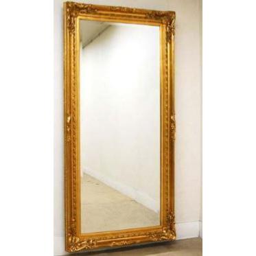 イタリア輸入 ベルトッツイ　アンティーク調 ゴールド色大型ミラー　イタリア輸入　ゴールド色壁掛けミラー