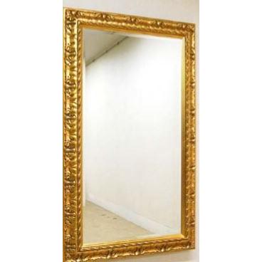 イタリア輸入 ベルトッツイ　アンティーク調 ゴールド色大型ミラー　イタリア輸入　ゴールド色壁掛けミラー