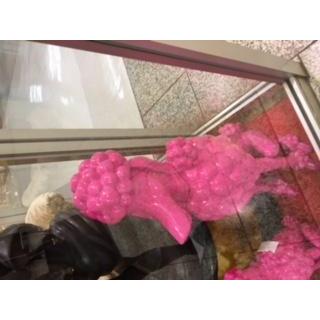 可愛いピンクプードルの置物 プードルの置物 プードルの大型置物