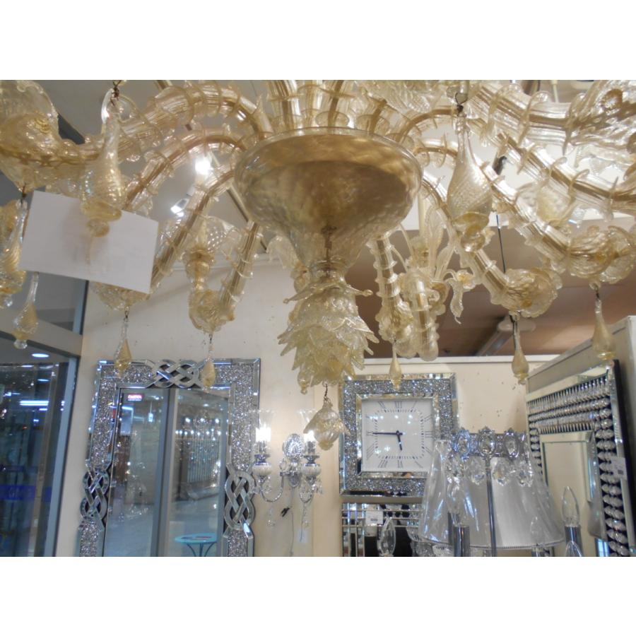 イタリア輸入アンティーク調ベネチアグラスシャンデリア12灯