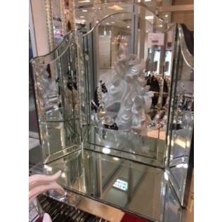 アンティーク調シルバー色三面鏡シルバー色ミラーシルバー色立て掛けミラー