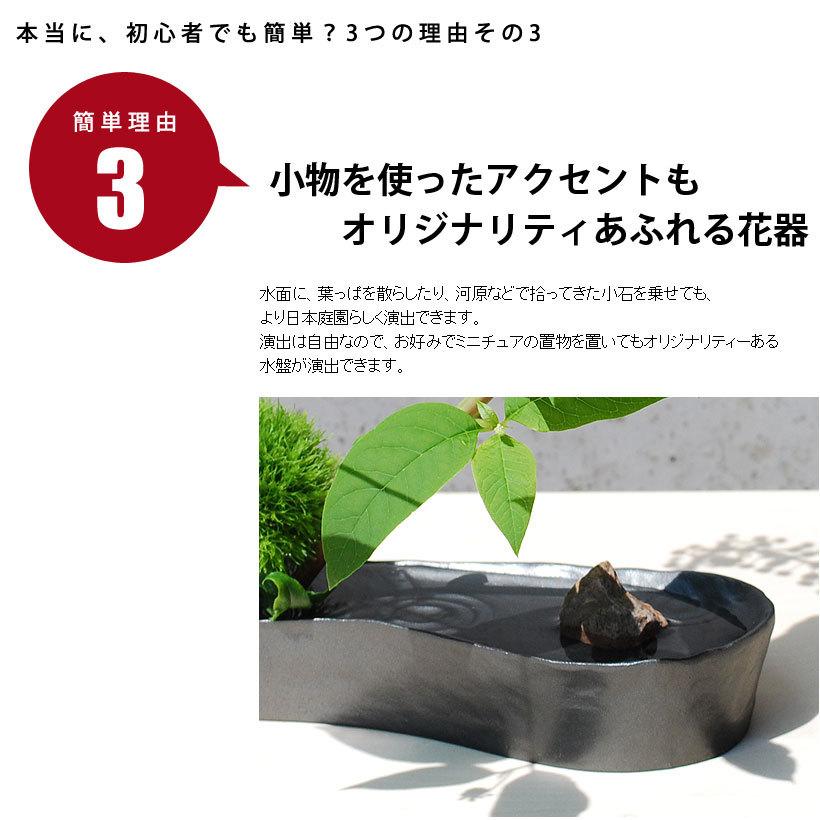 【銀雅堂】雫影（しずか）なでしこ（消炭色）生け花 華道 初心者 ギフト 日本製 ナガエ_5