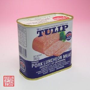送料無料】チューリップ ポークランチョンミート うす塩 1ケース