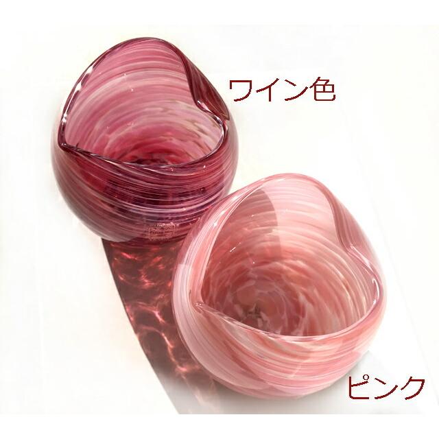 琉球ガラス(琉球グラス)専門店】 美ら海ハート（ハート型タルグラス