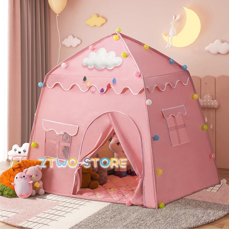 子供用テント キッズテント 3色 ティピー テント キッズ 折りたたみ シンプル 室内 コットンキャンパス 女の子 男の子 おもちゃテント ...