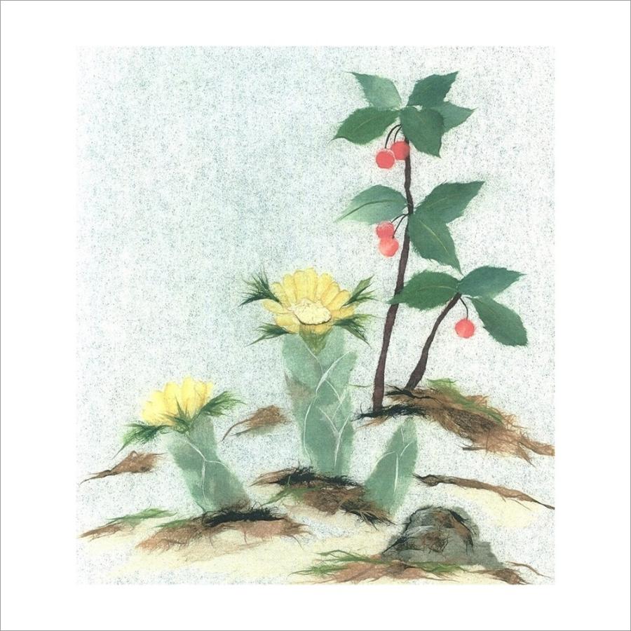 和紙のちぎり絵キット花鳥風月 （冬） 「 No.161 福寿草・やぶこうじ