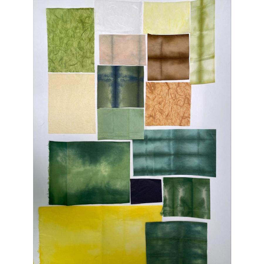 和紙のちぎり絵キット 冬 「 花鳥風月 No.186 ポインセチア 」 色紙