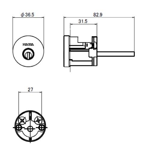 kaba2さん専用 Kaba ace カバエース 高性能交換シリンダー (玄関用ハンドル・デッド