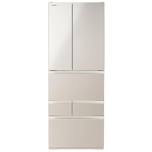 美品【 TOSHIBA 】東芝 551L フレンチドア 6ドア 大型冷蔵庫 ガラスタッチパネル ダイヤモンドミラー GR-M550FWX 東芝 TOSHIBA 冷蔵庫 6ドア 551L フレンチドア(観音開き) VEGETA