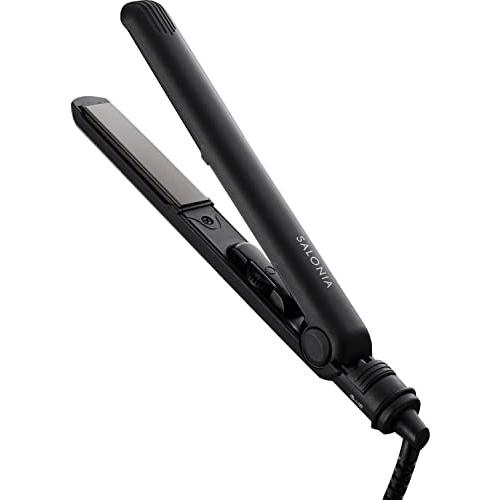 SALONIA サロニア ミニ ストレートアイロン ヘアアイロン 耐熱ポーチ付