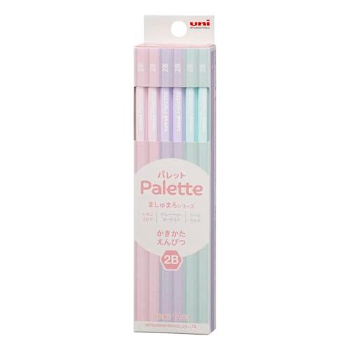 三菱鉛筆 鉛筆 かきかた鉛筆 ユニパレット 2B 1ダース ましゅまろシリーズ K56462B | 