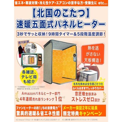 パネルヒーター デスク下 足元ヒーター【北国のこたつ ・2年品質保証