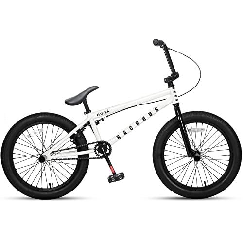 Bacchus BMX 自転車 20インチ フリースタイルBMXバイク スチール製ペグ付属 初心者に最適 高炭素鋼フレーム 後U字型リア