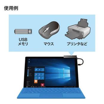 l 予約販売品 l サンワサプライ タブレット用USB Type-Cハブ USB-3TCH27BK｜nagaikiya-honpo｜05