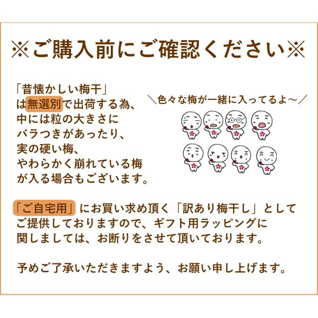 送料無料 昔懐かしい梅干し 1.2kg（しそ含む） 約塩分20% 梅干し 無 