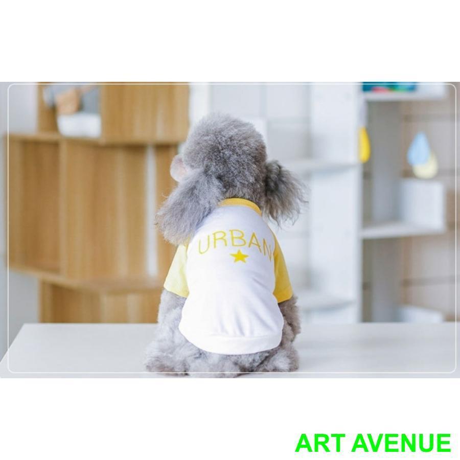 犬服 Tシャツ シンプル さわやか クール オシャレ おしゃれ 小型犬 ドッグ ウエア ＵＲＢＡＮ インナー 春夏 秋冬 薄手 犬の服｜nagaishop｜02