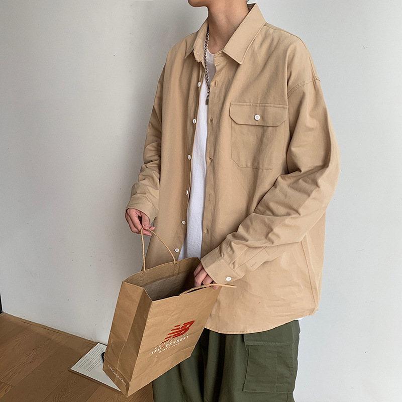 長袖シャツ メンズ カジュアルシャツ ス 秋 春 男性用 秋服 春服 通勤 通学 オールシーズン 紳士服 ビジネスシャツ お兄系 快適 ギフト｜nagaishop｜03