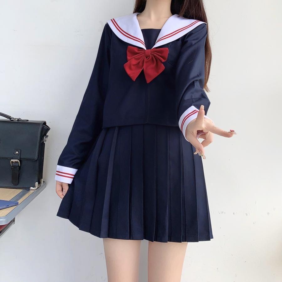 コスプレ 制服 JK 2点セット 女子高生 高校生 学生服 コスチューム コスプレ衣装 可愛い 彼女ミニスカ 仮装 セーラー服 大きいサイズ 文化祭｜nagaishop｜11