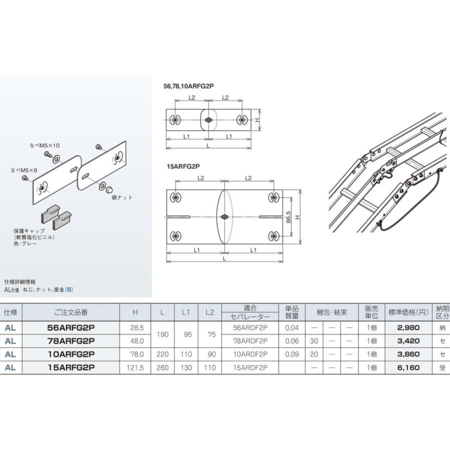 10ARFG2P ネグロス 上下自在セパレーター : タロトデンキ - 通販