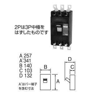 B403EA30S テンパール工業 安全ブレーカー Eシリーズ(裏面形、3P・3E 