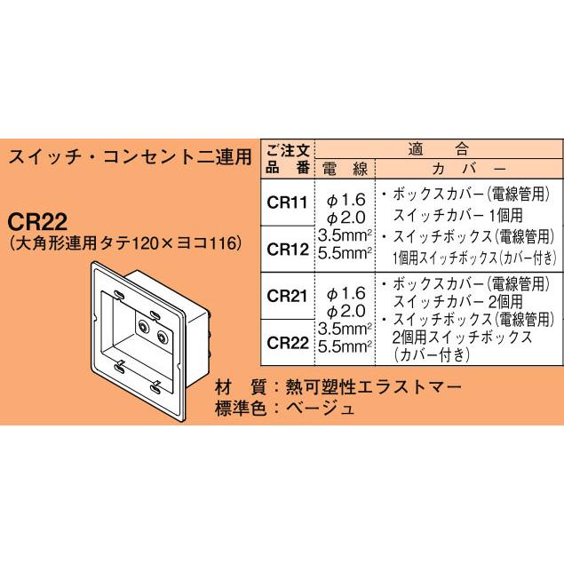 CR22 ネグロス ルフトロック 中気密型防塵パッキン(スイッチ