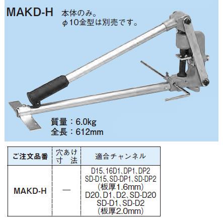 MAKD-H ネグロス ダクター穴あけ工具(本体のみ) : タロトデンキ - 通販 