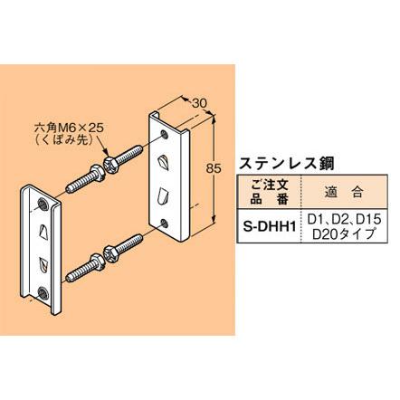 S-DHH1 ネグロス ワールドダクター ハンガー支持金具(H形鋼用