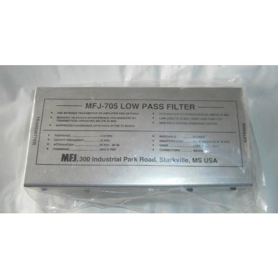 MFJ-705 2.5Kw カットオフ35MHz ローパスフィルター TVI等の電波障害に 