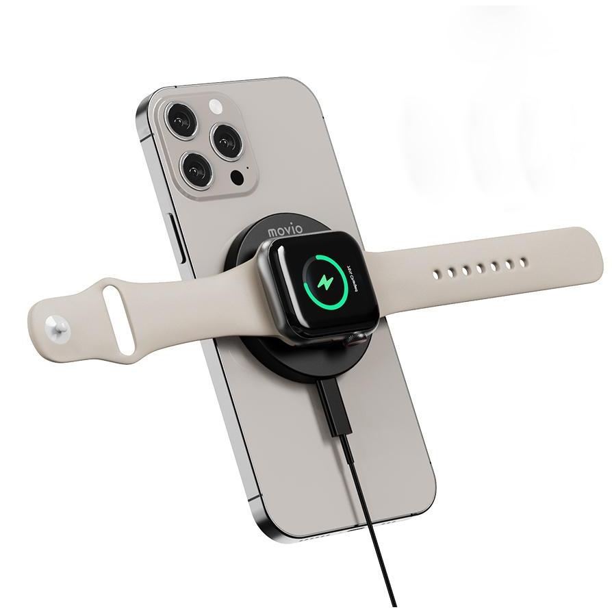 movio 2デバイス同時充電対応携帯型ワイヤレス充電器 M313WC