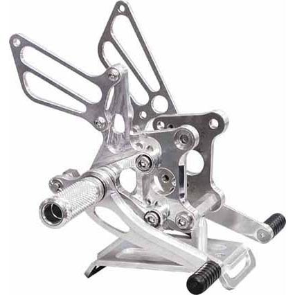 ＢａｂｙＦａｃｅ ＳＴＥＰ ＫＩＴ ＨＯＮＤＡ ＶＦＲ７５０Ｒ／ＲＣ３０ ８７ しろがね色 品番 002-H006SV バイク-バックステップ-ステップ、ペダル