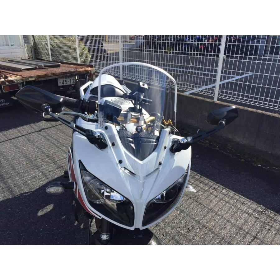 アクリポイント│スクリーン｜FZ1 Fazer(08-16)｜クリア アクリポイント スクリーン クリア ストリート 高さ50mmUP FZ