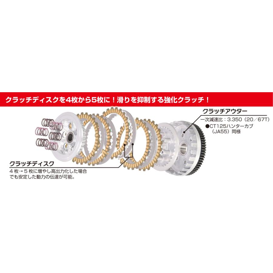 キタコ　クラッチディスクＫＩＴ　５ディスクタイプ　 ＣＴ１２５・ハンターカブ（ＪＡ５５）　３０７−１４７０５００_2