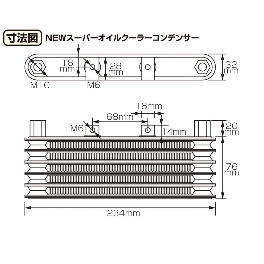 KITACO（キタコ） スーパーオイルクーラーKIT 5段コア／フレーム