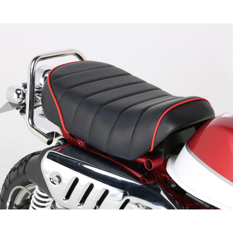 バイク用 タックロールシート ブラック レッドパイピング バイク用 タックロールシート ブラック レッドパイピング｜Sufiyan