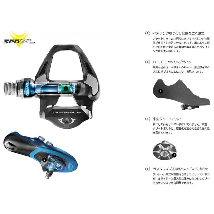 シマノ DURA-ACE PD-R9100 カーボンSPD-SLペダル :PD-R9100:サイクル 