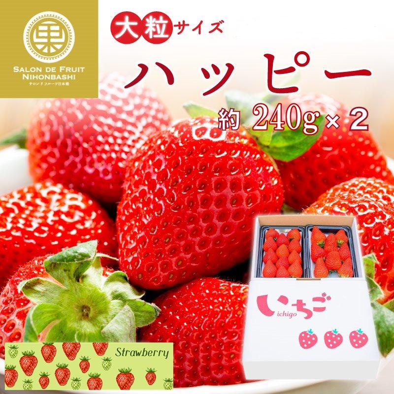 オンライン限定商品 最短順次発送 ハッピー いちご 大粒サイズ 約280g 2 埼玉県産 化粧箱 苺 イチゴ ギフト プレゼント 贈り物