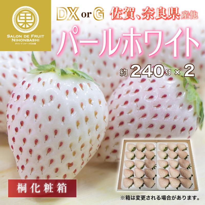 大阪販売中 予約 22年1月頃より発送 パールホワイト Dxサイズ 大粒サイズ 桐箱 いちご 約240g 2パック 佐賀県 奈良県産 白いちご 等級g Or Dx ギフト ご贈答 通販 販売激安 Www Superavila Com
