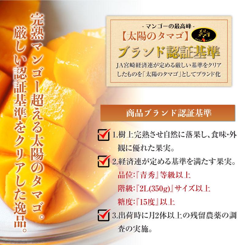 [予約 5月1日-5月15日の納品] 宮崎完熟マンゴー 5Lサイズ 特大 4玉秀品