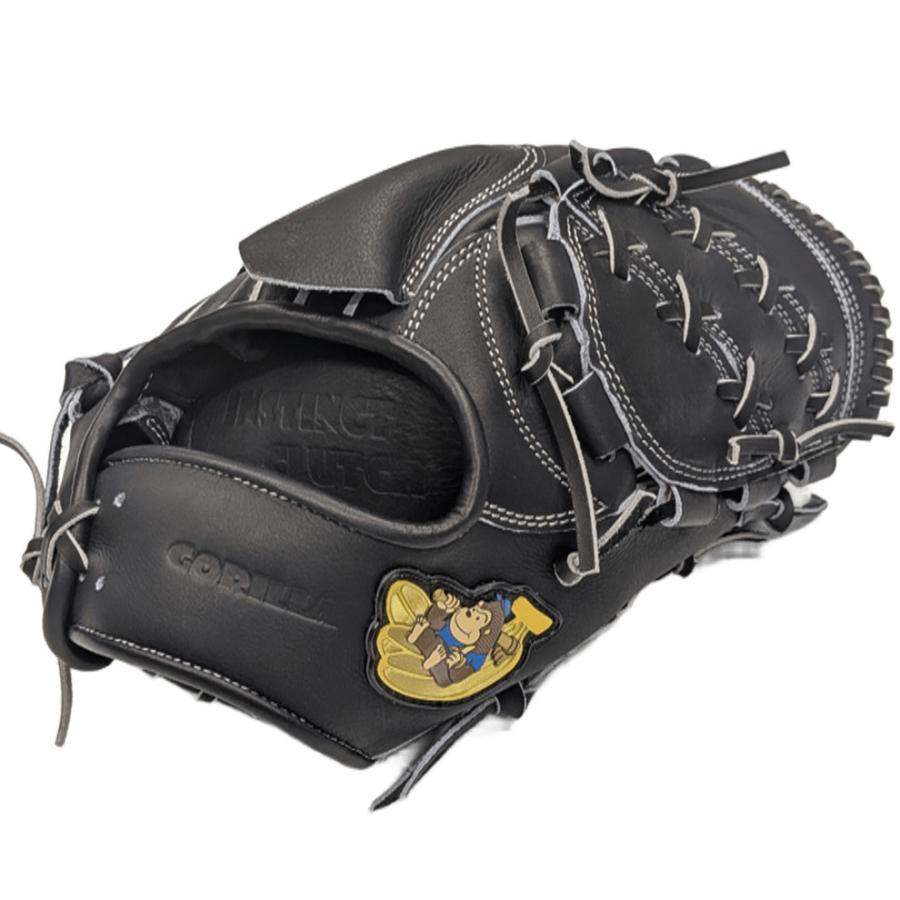 Yごりら印のグローブ硬式右投げオーダー限定品 ごりら印の野球用品 硬式グローブ ブラウン 茶色 右投 サイドスロー