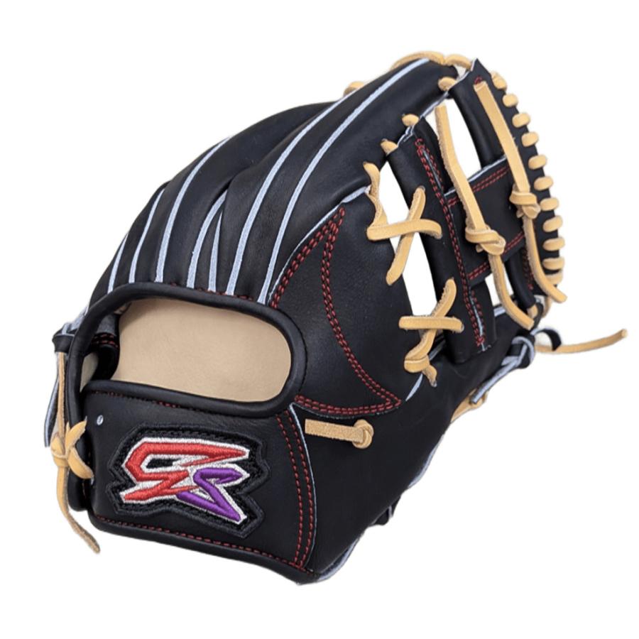 GSグローブ 硬式グローブ 内野手 当て挟み改 ブラック セカンド