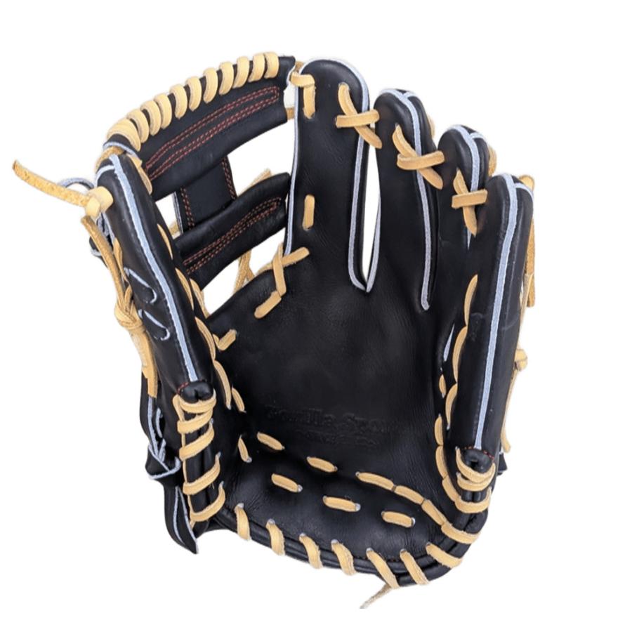 GSグローブ 硬式グローブ 内野手 当て挟み改 ブラック セカンド