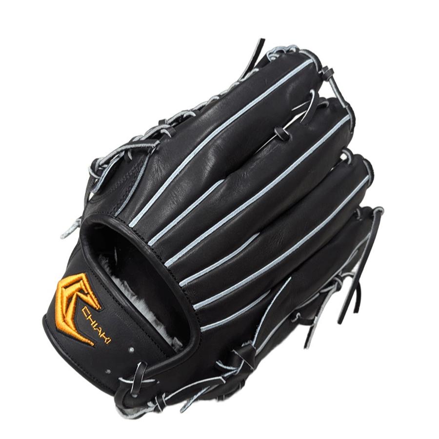 CHIAKI チアキ 硬式グローブ 左投げ 外野手用 ブラック FKI-07 ソフト