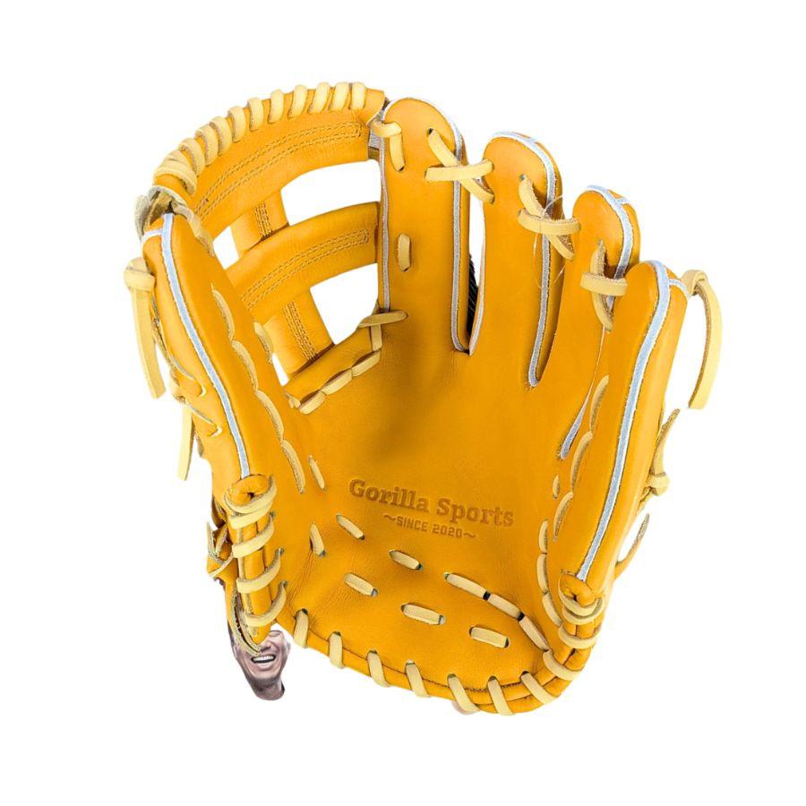 GSグローブ 硬式グローブ 内野手 当て挟み改 オレンジ セカンド