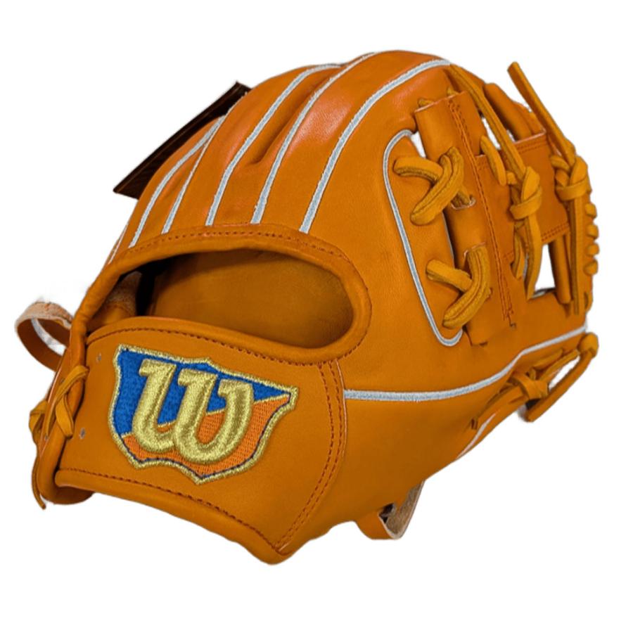Wilson（ウイルソン） 硬式グローブ 革ソフトボールグローブ オレンジ