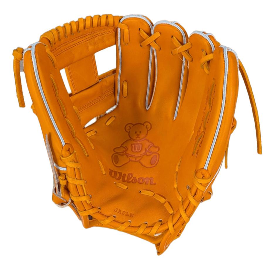 Wilson（ウイルソン） 硬式グローブ 革ソフトボールグローブ オレンジ