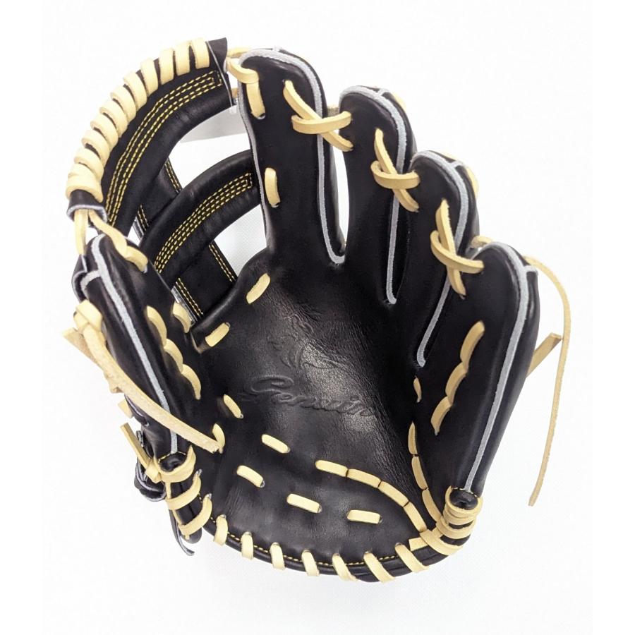 早割シーズン券 硬式グローブ ジェニュイン 内野手 29cm ブラック×キャメル グローブ