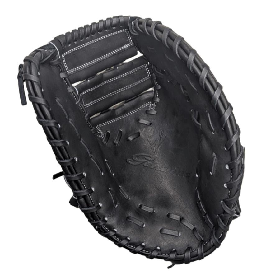 ジェニュイン 硬式ファーストミット ブラック 中型 右投 高校野球対応
