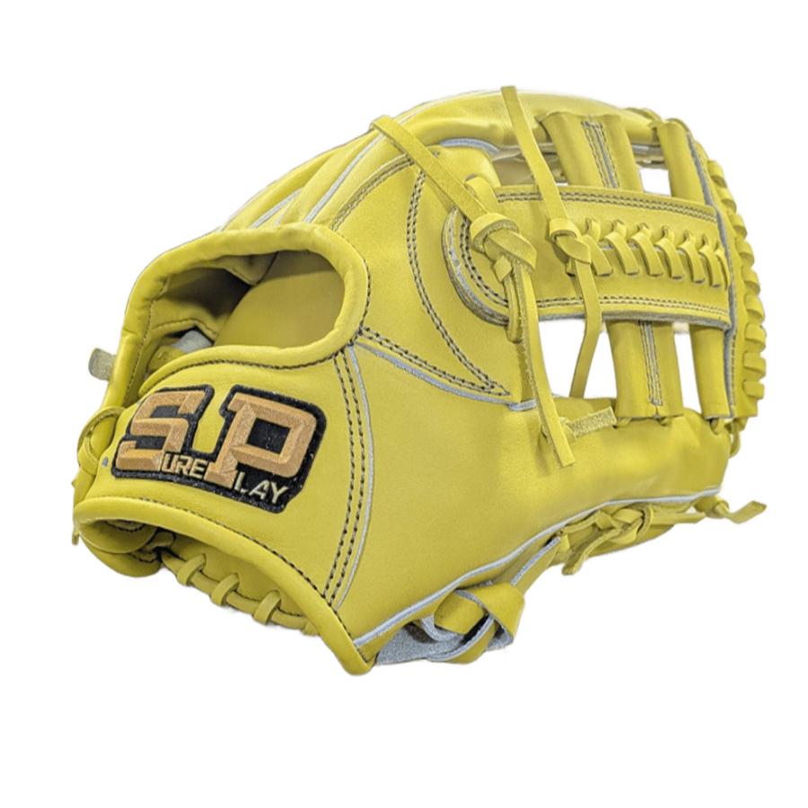 シュアプレー 内野手用グローブ 硬式グローブ 右投げ SBG-FA156 レモン