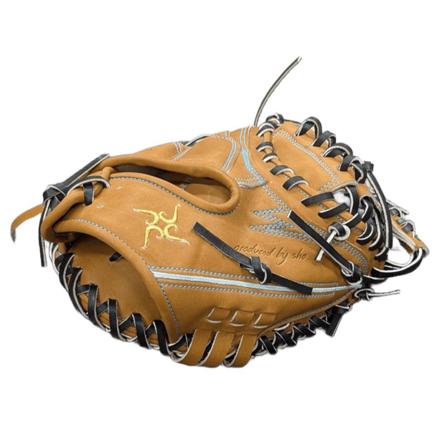 硬式キャッチャーミット 要ミット Sブランド タン コルク 縦型